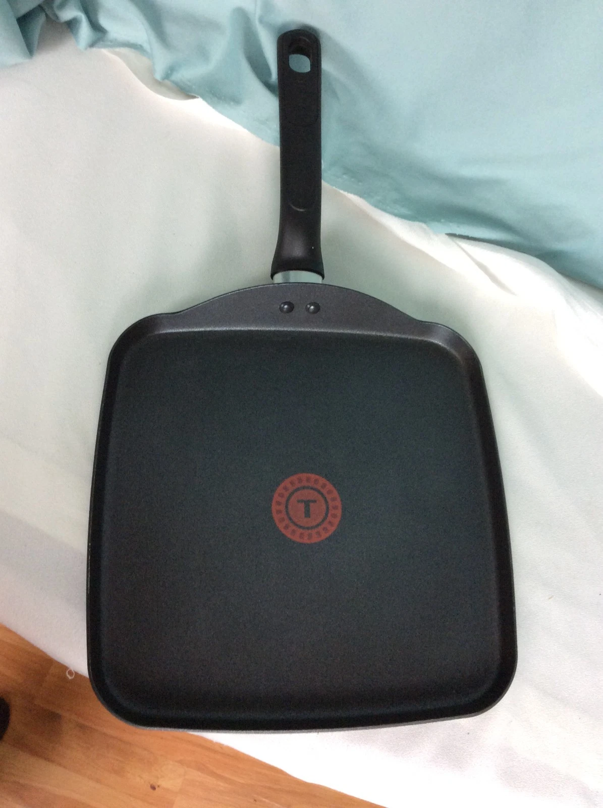 T-fal Square 10 inch Griddle Pan Heat Mastery Nonstick Finish NWOT