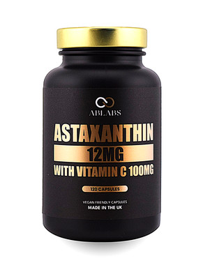 Astaxanthin 12mg + Vitamin C 100mg   Vegane Kapseln   Multipacks   UK Ablabs
