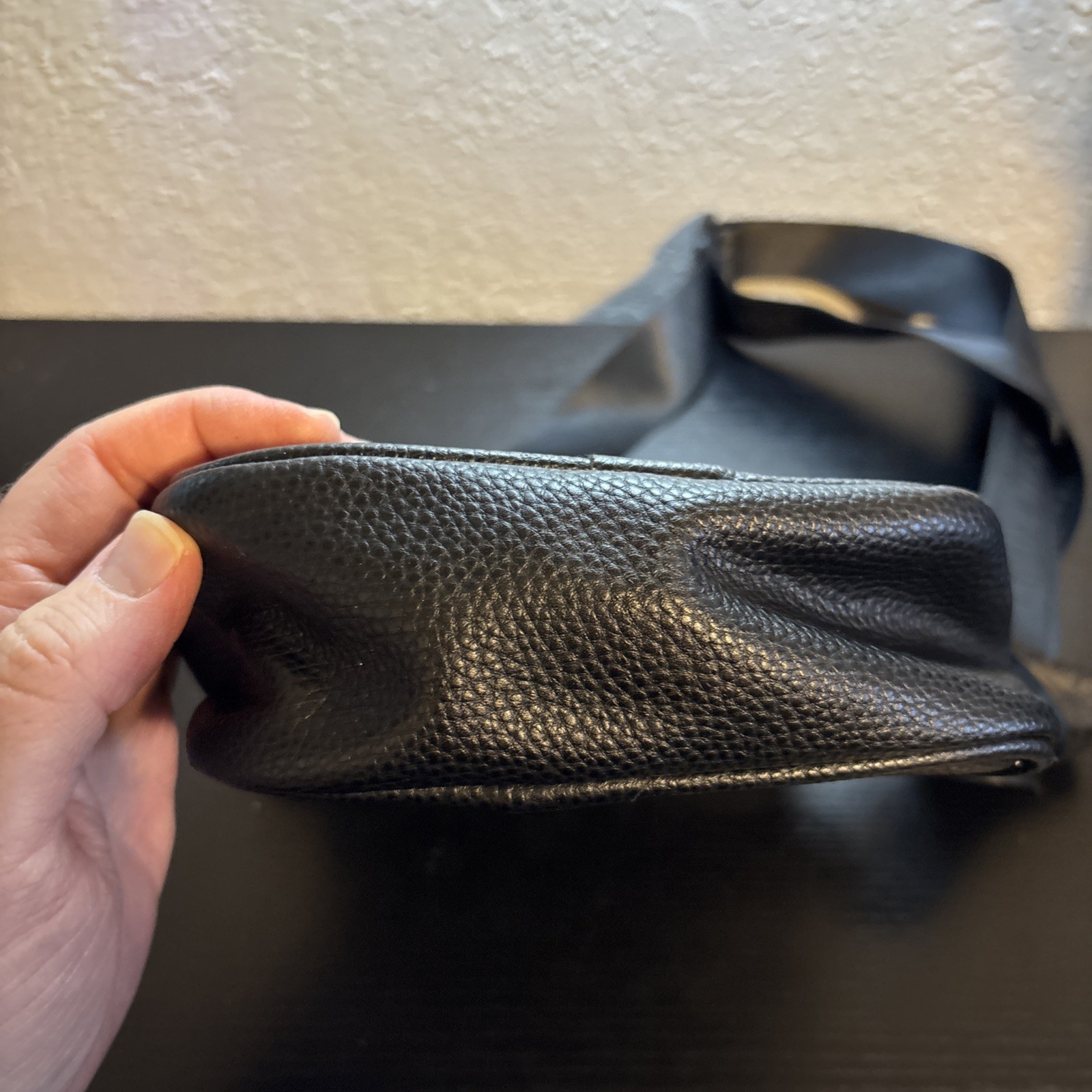 True Religion Black Leather Crossbody Bag  thumbnail 4