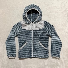 The North Face Hoodie Girls XS 6 Diamond Fleece Full Zip Jacket Gorpcore EUC