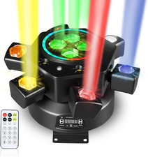 6 Arm Moving Head DJ Lights,150W RGBW LED Stage Lighting with Strobe  Bee-Eye E