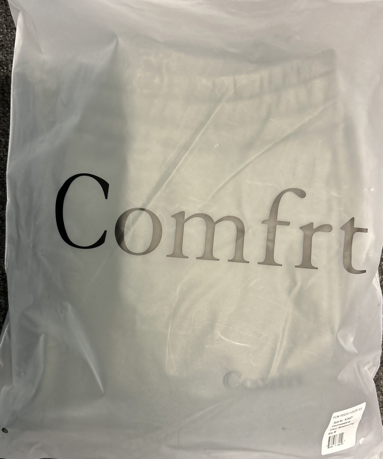 Comfrt Unisex Cloud Sweatpants In Millstone Grey Size M New