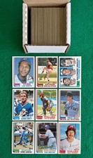 1982 Topps Baseball Partial Set (160/792) Brett/ Ryan/ Ripken RC HOF 185 TOTAL