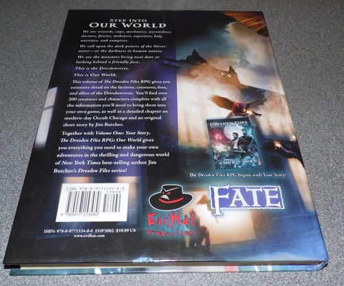 THE DRESDEN FILES Roleplaying Game * Volume Three * The Parent Papers * HB Book - Picture 4 of 4