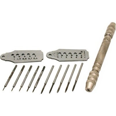 Tap & Die Screw Plates & Pin Vise Cut Threads for Clock Watch Repair