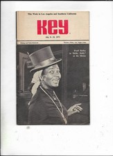 KEY--This Week in LOS ANGELES Tourist Booklet -JULY 8 1971--PEARL BAILEY COVER