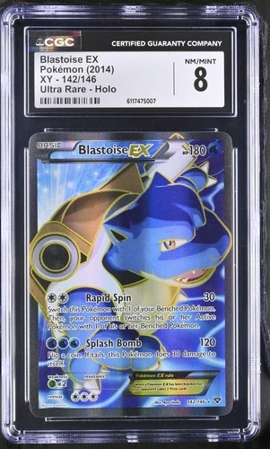 CGC 8 Blastoise EX Full Art XY 2014 Pokemon Card #142