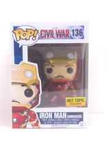 Figura de vinilo Funko PoP Marvel Capitán América Guerra Civil #136 Iron Man desenmascarado