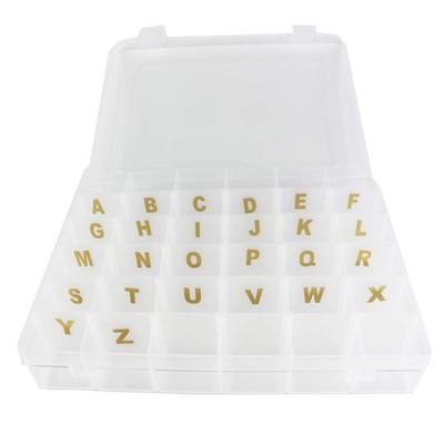 Sivya 36 Grid Plastic Organizer Container Box with Adjustable dividers,Great ...