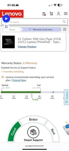 Thinkpad X1 Carbon Gen 10 - i5 - 16GB RAM - 512GB SSD - FHD - 2026 Warranty - Picture 3 of 16