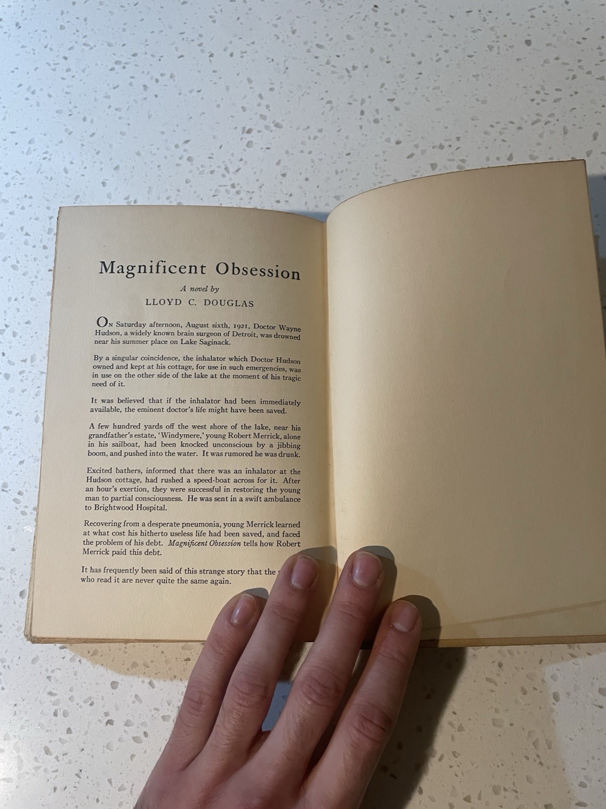 Dr. Hudson‘S Secret Journal By Lloyd C Douglas 1939 Hardcover Vintage