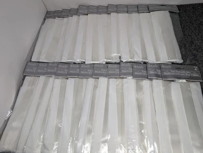 24 NEW packs of wedding Church Pew Bows w/Tulle White (48 total bows-2 per pack) - Image 1 of 4