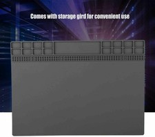 Large Soldering Mat Heat Insulation Silicone Repair Work Pad for Soldering Gray