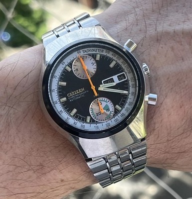 CITIZEN Automatic Flyback Chronograph 67-9038 Challenge Timer Cal