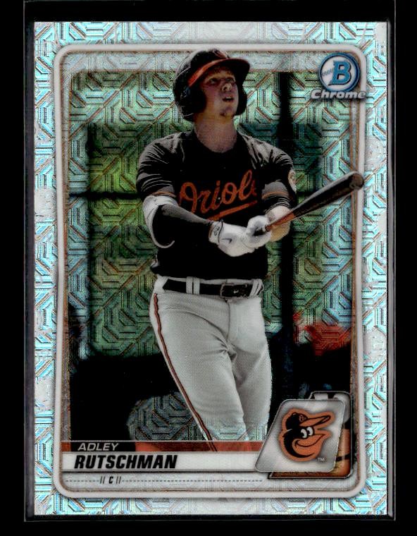 2020 Bowman #BCP-50 Adley Rutschman Chrome Mojo Refractor Baltimore Orioles
