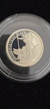 1998 1/2 oz Silver Proof Britannia Coin In Bu Condition In Capsule.
