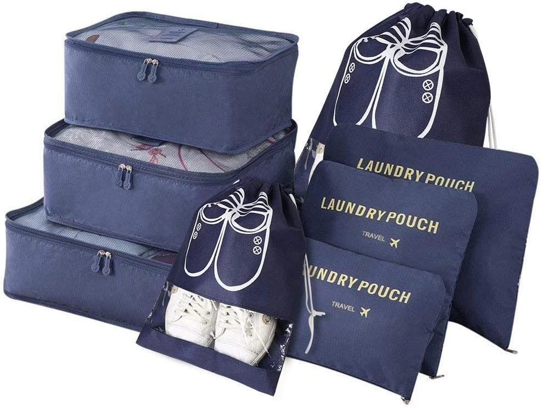 DAJAVE Confezione 6 Sacchetti A Compressione Ultra Salvaspazio 36x26x20 Cm - Organizer Da Viaggio Per Vestiti, Coperte E Biancheria, Con Maniglia - 5
