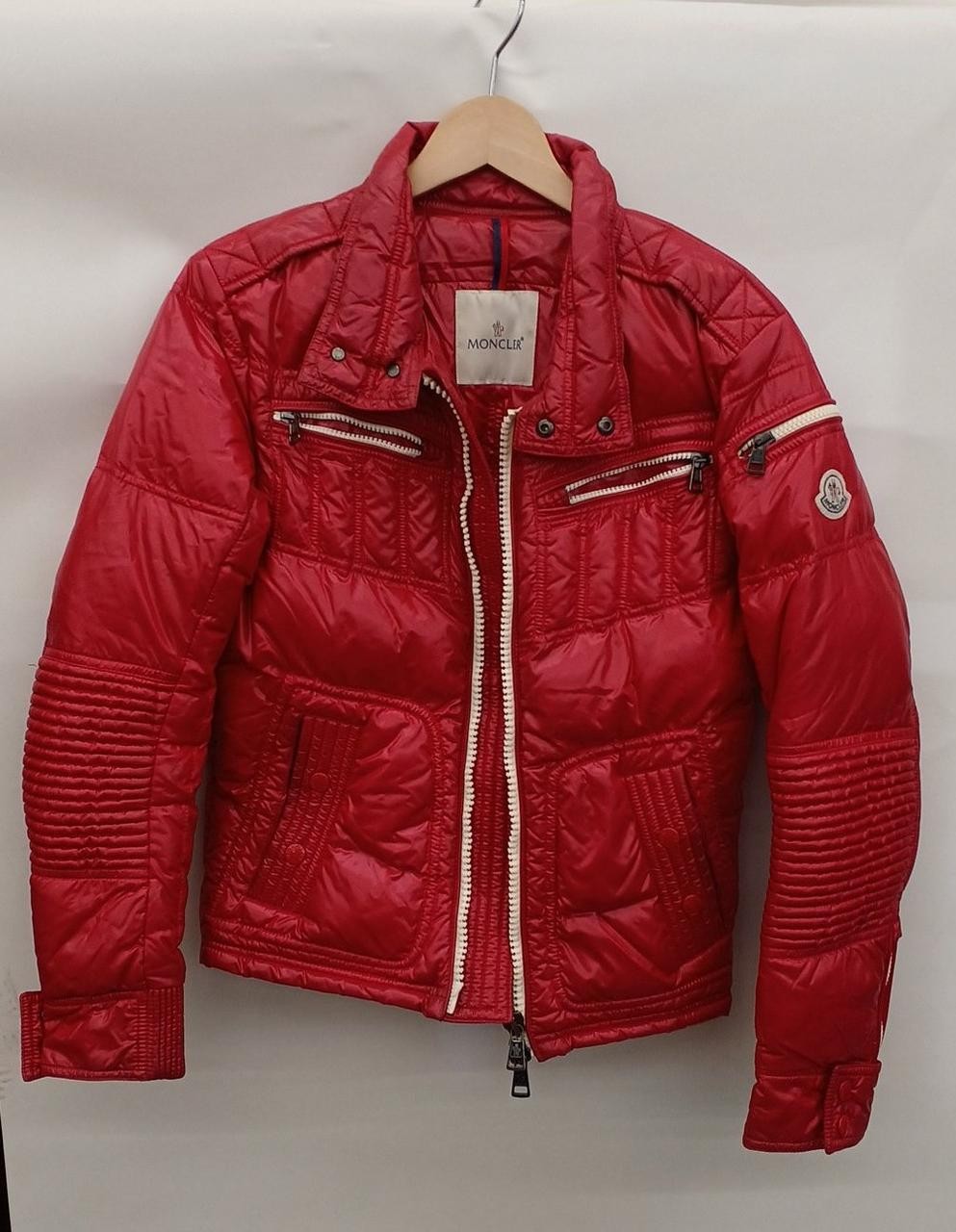 Moncler Red Down Jacket for Men and Women