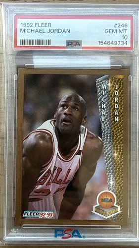 1992 Fleer Michael Jordan NBA Award Winner #246 PSA 10
