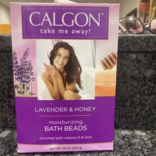 NEW Calgon LAVENDER HONEY bath beads ULTRA moisturizing 30 oz Vitamin E Aloe