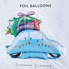 Palloncino Natale Auto con Regali Stand Up Aria 102x100 12462