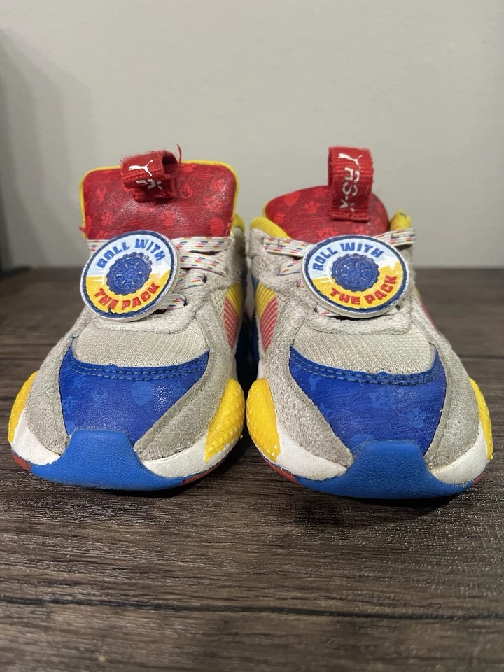 PUMA x PAW Patrol RS-X Toddler Shoes Size 6C Multicolor Red Blue Yellow Sneakers - Image 2 of 4
