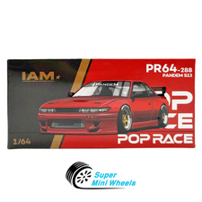 Pop Race 1:64 Pandem Nissan S13 Chrome Red #288 IAM Indonesia Surabaya 2025