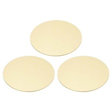 3 Pcs Metal Stamping Blanks, 90mm Round Stamping Tags, 1.0mm Thick, Brass Tone