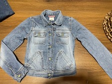 Abercrombie Girls Denim Jean Jacket Youth Large Blue Denim Button Front