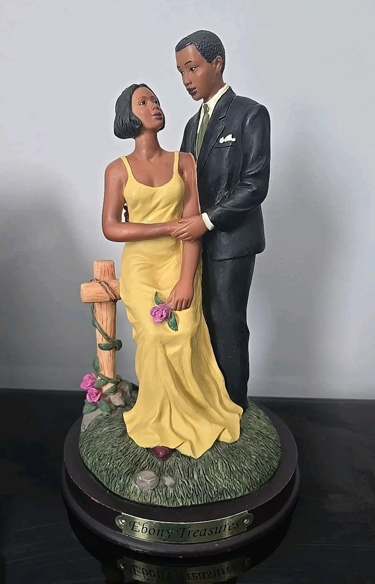 Ebony Treasures African American Bride and Groom | eBay