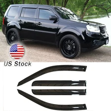 Fits Honda Pilot 09-15 Side Window Visors Sun Rain Deflector Guard Front & Rear