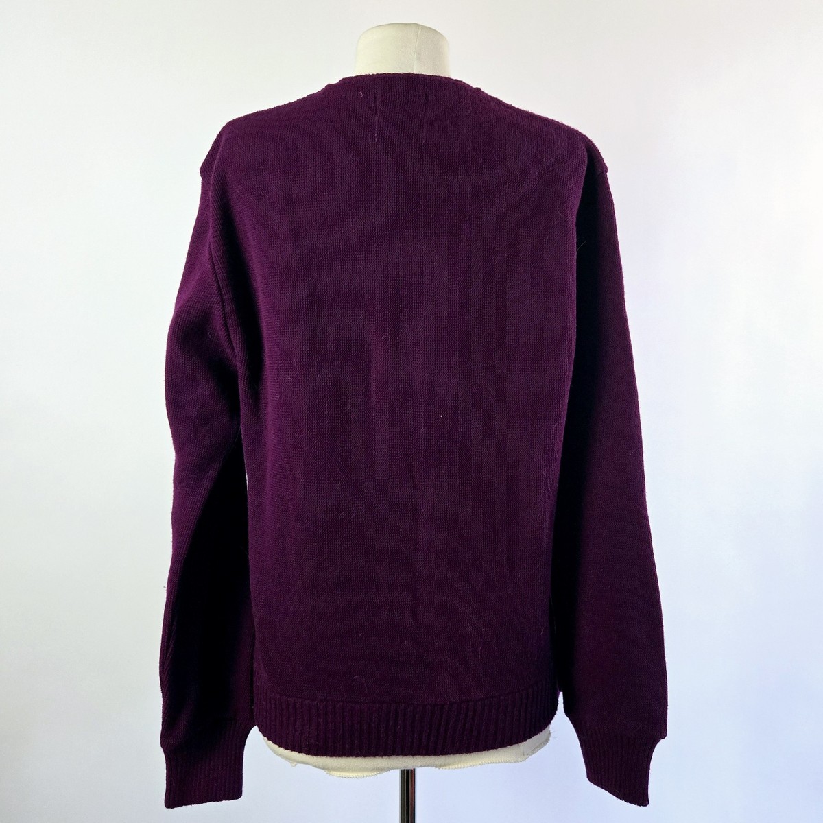 トップス 50s 60s virgin orlon acrylic cardigan Vintage 50s 60s Virgin Orlon Acrylic Knit Cardigan Purple