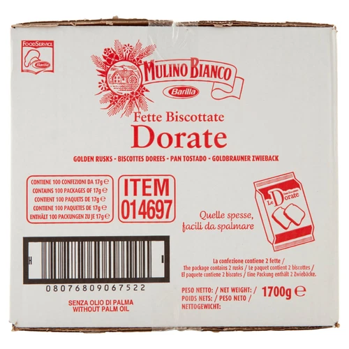 Mulino Bianco Cassa Bifette Dorate Mono 100x17g - Foto 7 di 11