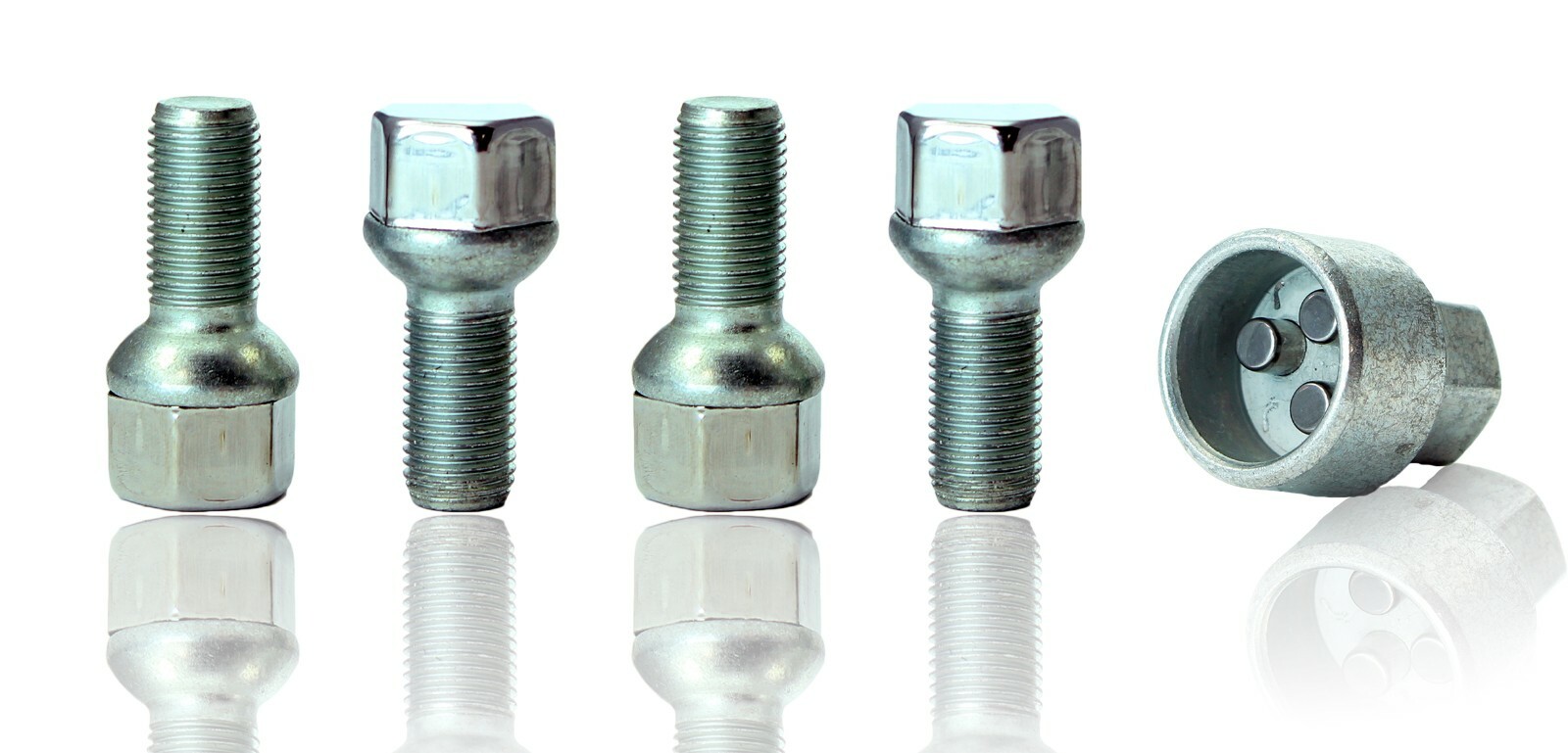 Fits Vw Golf Mk1 Mk2 Wheel Locking Bolts M12X1,5 Security Nuts For