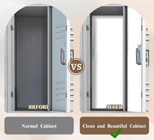 2 WHITE pieces MAGNETIC WALLPAPER 12" x 36" removable school locker decor, Haull
