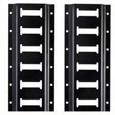 2 Pack 1ft E Track system Ultimate Tie Down Solution Steel Powder Coated Rails