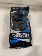 NEW Sanabul Essential Gel Boxing Gloves 12 oz All Black + Red Hand wraps-free