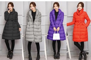 piumino lungo donna rosso