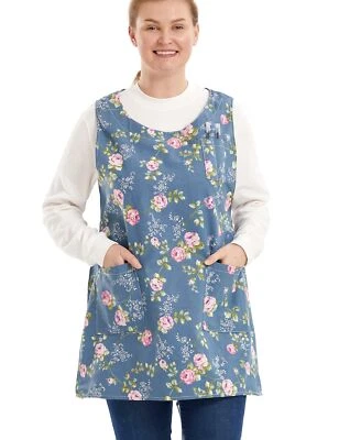 Plus Size Aprons for Women with Pockets Cotton Linen Cobbler Aprons Smock