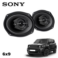 Kit 3 Vie Casse Altoparlanti Sony Anteriori o Posteriori 6x9 per Jeep Renegade