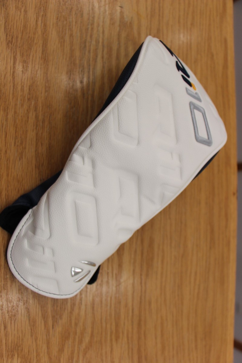 New 2024 TaylorMade Golf Qi10 Driver Headcover Color White Navy Qi
