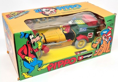 Burago 1/18 - Pippo Goofy Dingo Walt Disney In Bugatti Yellow 8005 