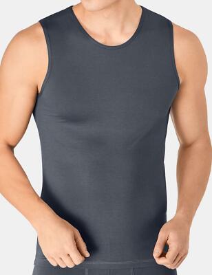 Mens Sleeveless Vest Grey Sloggi Men Vest Tank Top T-Shirt Vest Grey XXL