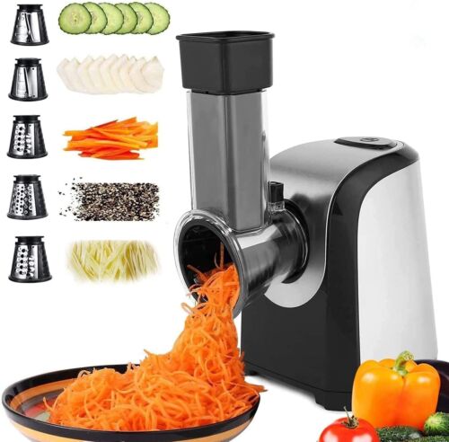 150W Electric Vegetable Slicer Automatic Vegetable Slicer Shredder + Accessories - Picture 1 of 9