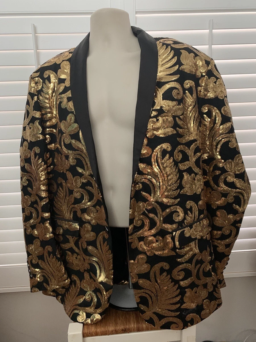 Gold dress jacket mens sale