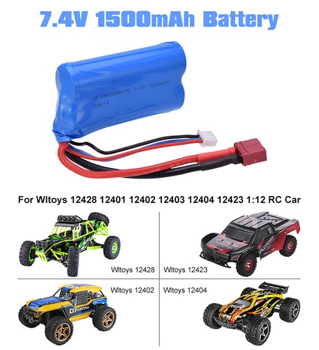 3800mAh LiPo Akku Empfänger 540 Motor Antriebswelle für Wltoys 12428 1/12 RC Car - Picture 8 of 36