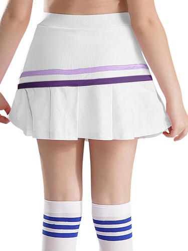 Kids Girls Skorts Summer Skirts School Miniskirt Flared Clubwear Badminton Golf - Picture 39 of 56