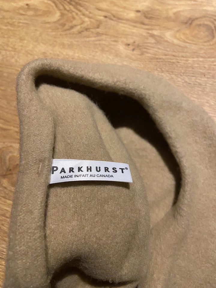 Sombrero Parkhurst Beige Crema 100% Lana Mujer Invierno Boya Hecho en Canadá Foto 3 de 4