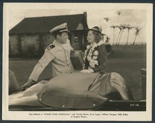 RAY MILLAND WENDY BARRIE in Wings Over Honolulu '37 UNIFORM