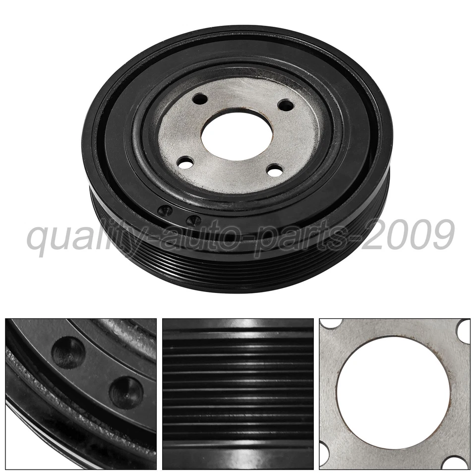 For Jeep Liberty 2002-2007 2.8CRD L4 Diesel Engine Crankshaft Pulley 05072669AA - Image 4 of 4